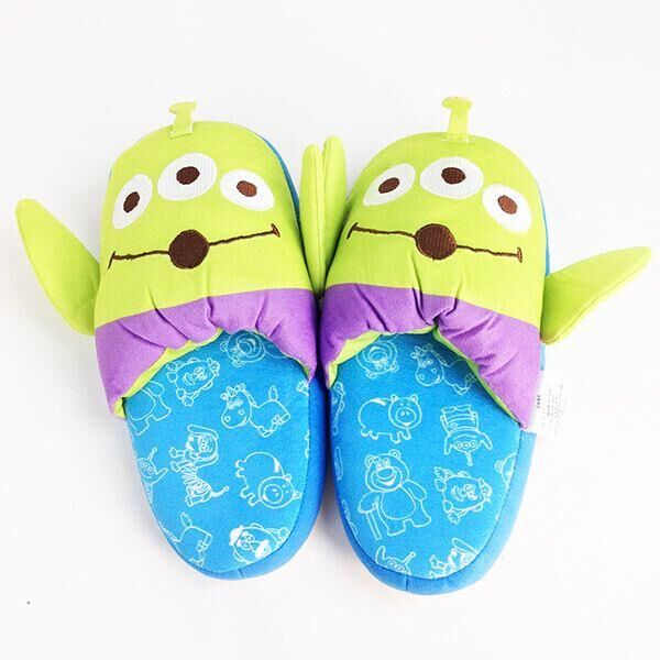 Toy Story 三眼仔毛絨拖鞋（尺寸24-26公分）
