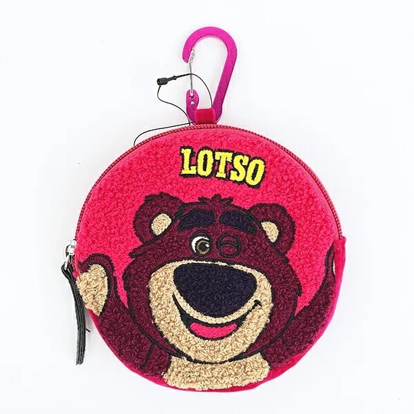 Toy Story 毛絨圓形掛件收納包 (勞蘇Lotso)