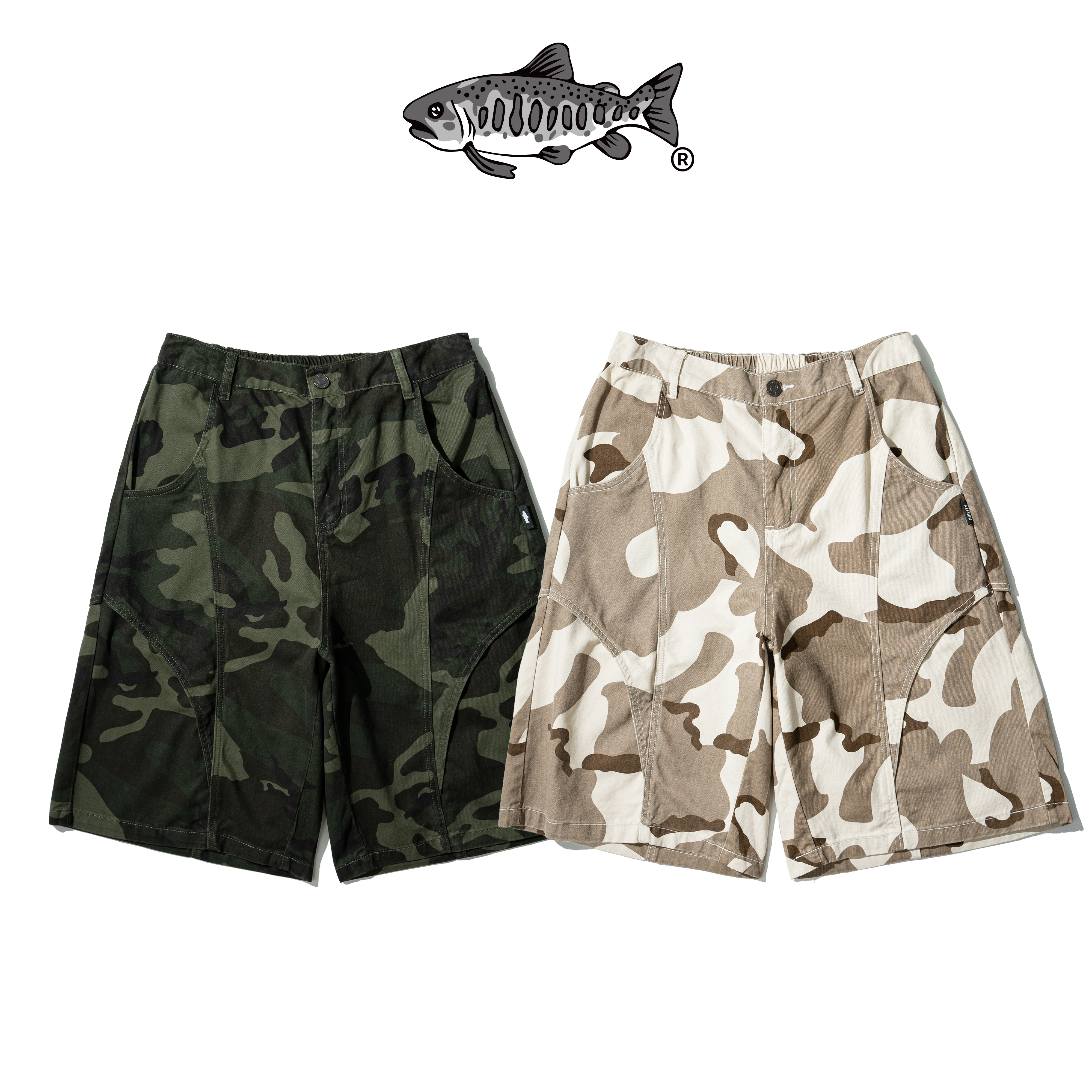 AGILITY Curved Cropped Camo Pants 彎刀迷彩 七分褲 [JC70]