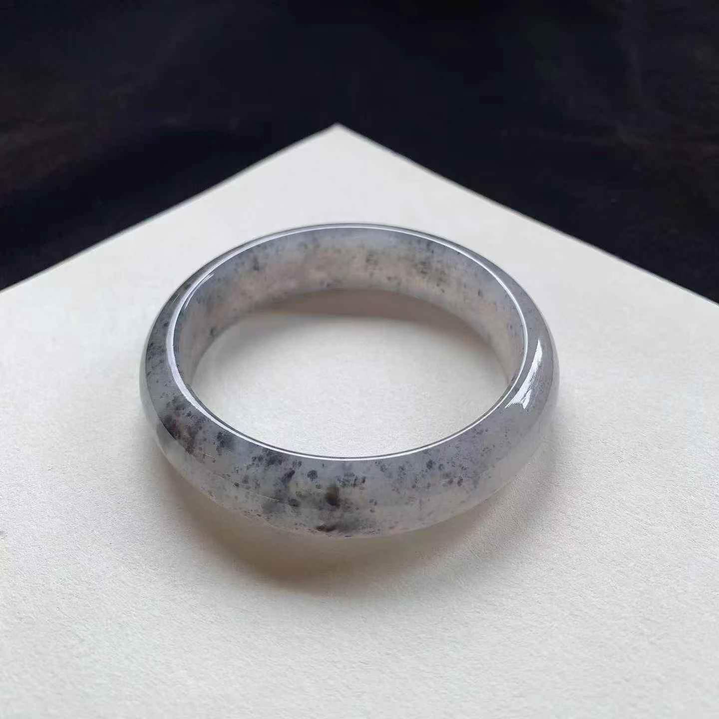烏雞正圈翡翠手鐲,天然翡翠A玉, 緬甸玉, Jade, Jadeite