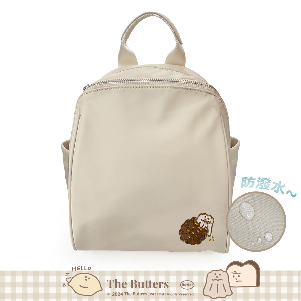 Paidal x The Butters奶油家族 可露露吃餅乾防水布淑女後背包