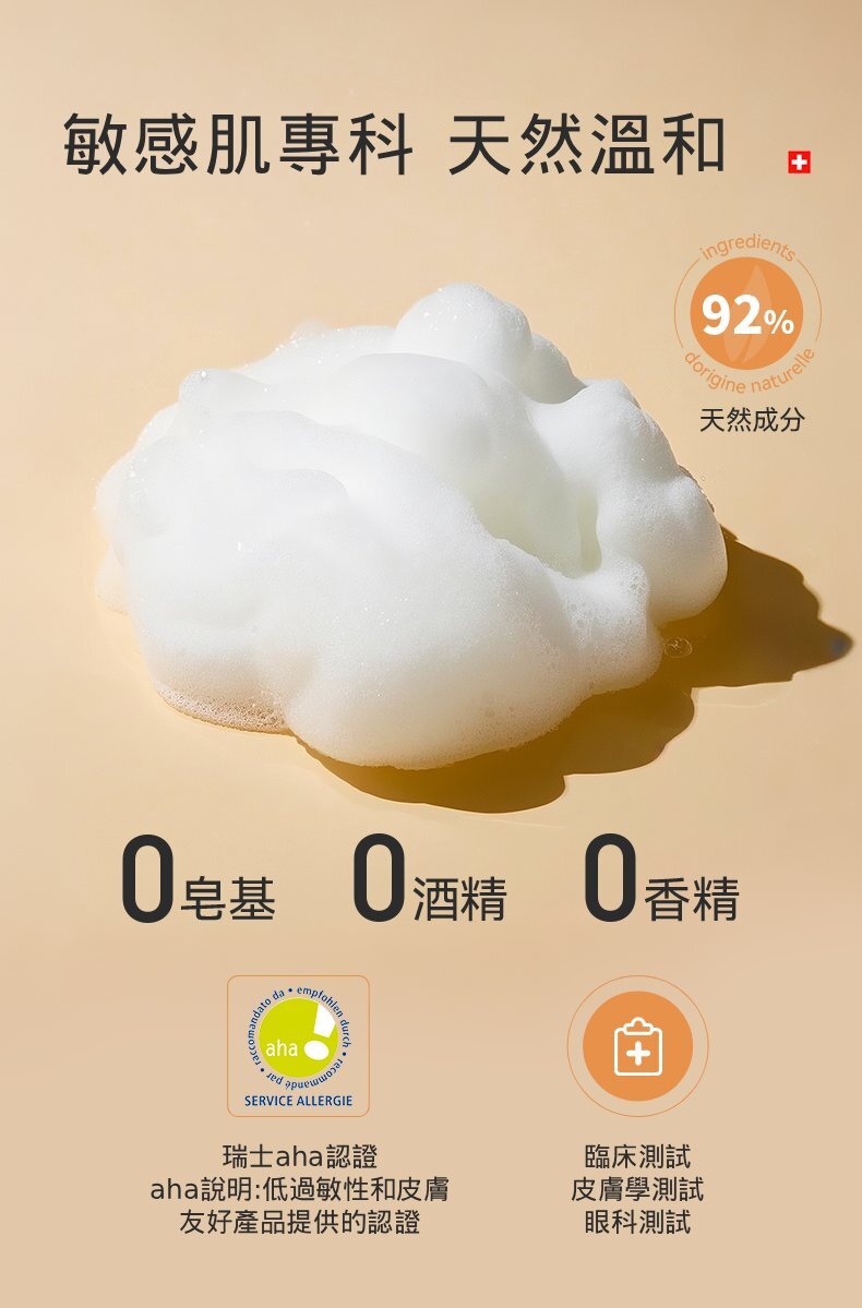 DERMAFORA 敏感肌泡沫潔面乳(aha低敏認証) (125毫升)
