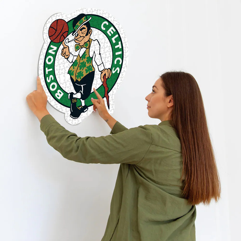 NBA系列：500pc球隊LOGO牆壁拼圖 波士頓塞爾提克