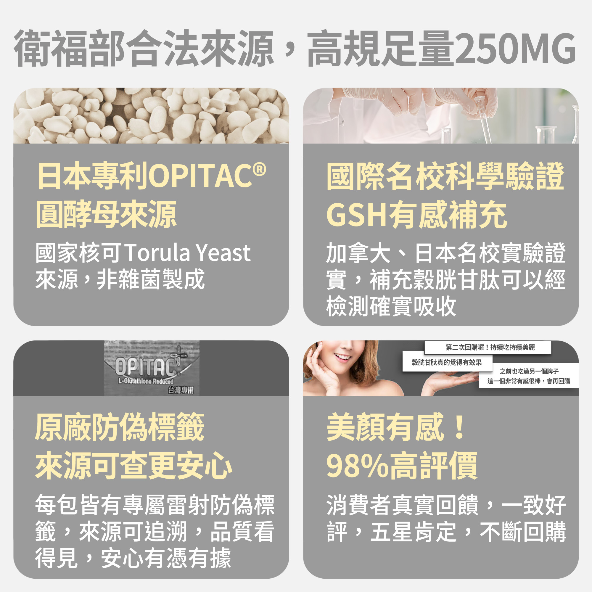 l glutathione 中文 ▕【專利穀胱甘肽】GSH養顏美容ｘ促進新陳代謝(30顆/袋) @沙龍 beauty supplement Color:Light Pink / Silver - Vinyl AOD 9604 Peptide -