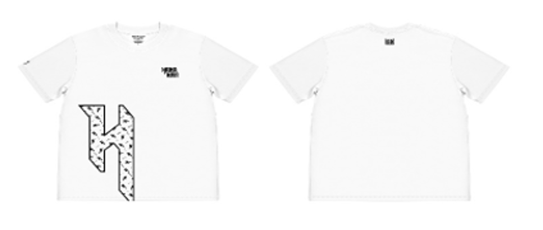 0627HA21-HANAHAII-CLOTH-Hanahaii 2026 新款經典大 H 字滿標Logo純棉 T-shirt 短袖[2件起 $138/件,同優惠可混款]（A21）
