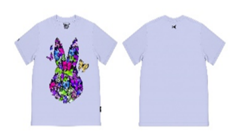 0627HA22-HANAHAII-CLOTH-Hanahaii 2026 新款彩色蝴蝶兔仔純棉 T-shirt 短袖[2件起 $138/件,同優惠可混款]（A22）