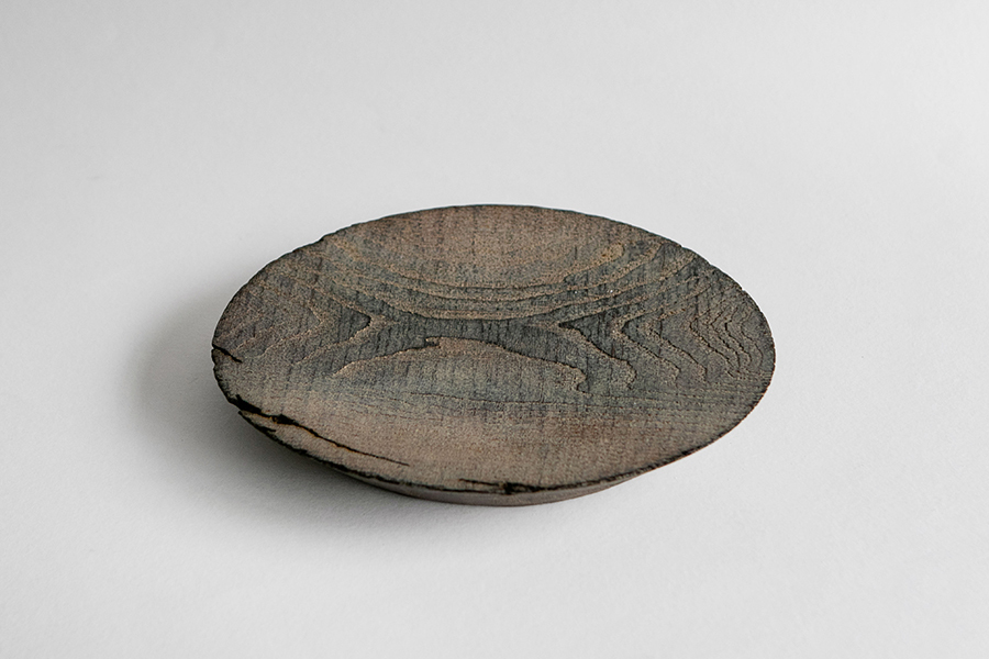 日野明子選品 - Shimoo Design 浮様 kusakizome 丸皿240 鼠