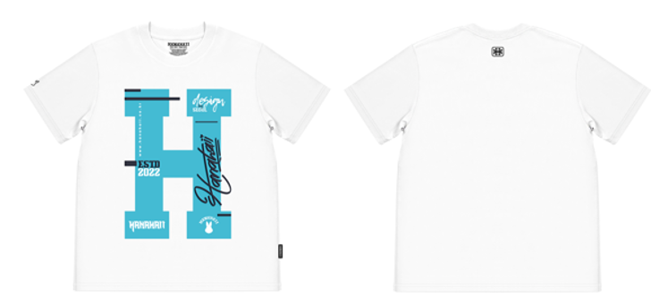 0627HA25-HANAHAII-CLOTH-Hanahaii 2026 新款美式復古大 H 字塗鴉純棉 T-shirt 短袖[2件起 $138/件,同優惠可混款]（A25）