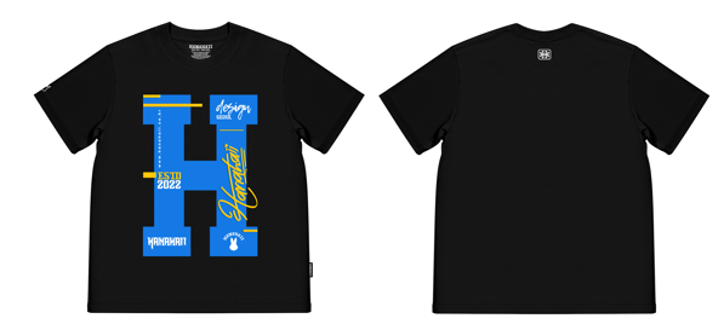 0627HA25-HANAHAII-CLOTH-Hanahaii 2026 新款美式復古大 H 字塗鴉純棉 T-shirt 短袖[2件起 $138/件,同優惠可混款]（A25）