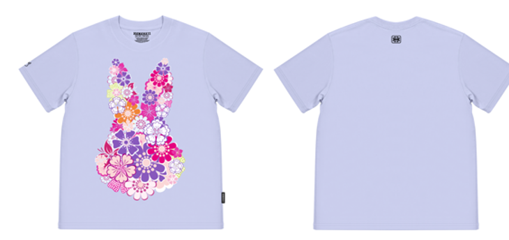 0627HA28-HANAHAII-CLOTH-Hanahaii 2026 新款萬花筒繁花兔仔純棉 T-shirt 短袖[2件起 $138/件,同優惠可混款]（A28）
