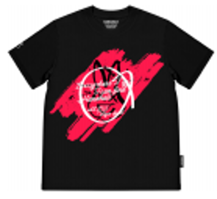 0627HA31-HANAHAII-CLOTH-Hanahaii 2026 新款粉紅刷漆星軌兔仔純棉 T-shirt 短袖[2件起 $138/件,同優惠可混款]（A31）