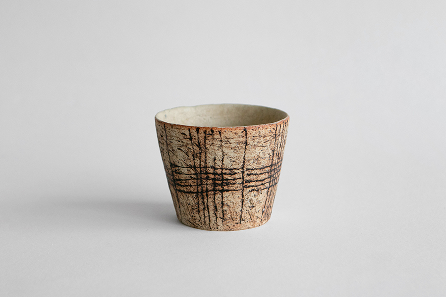 日野明子選品 - 野村亞矢 杯 手捏成形 白