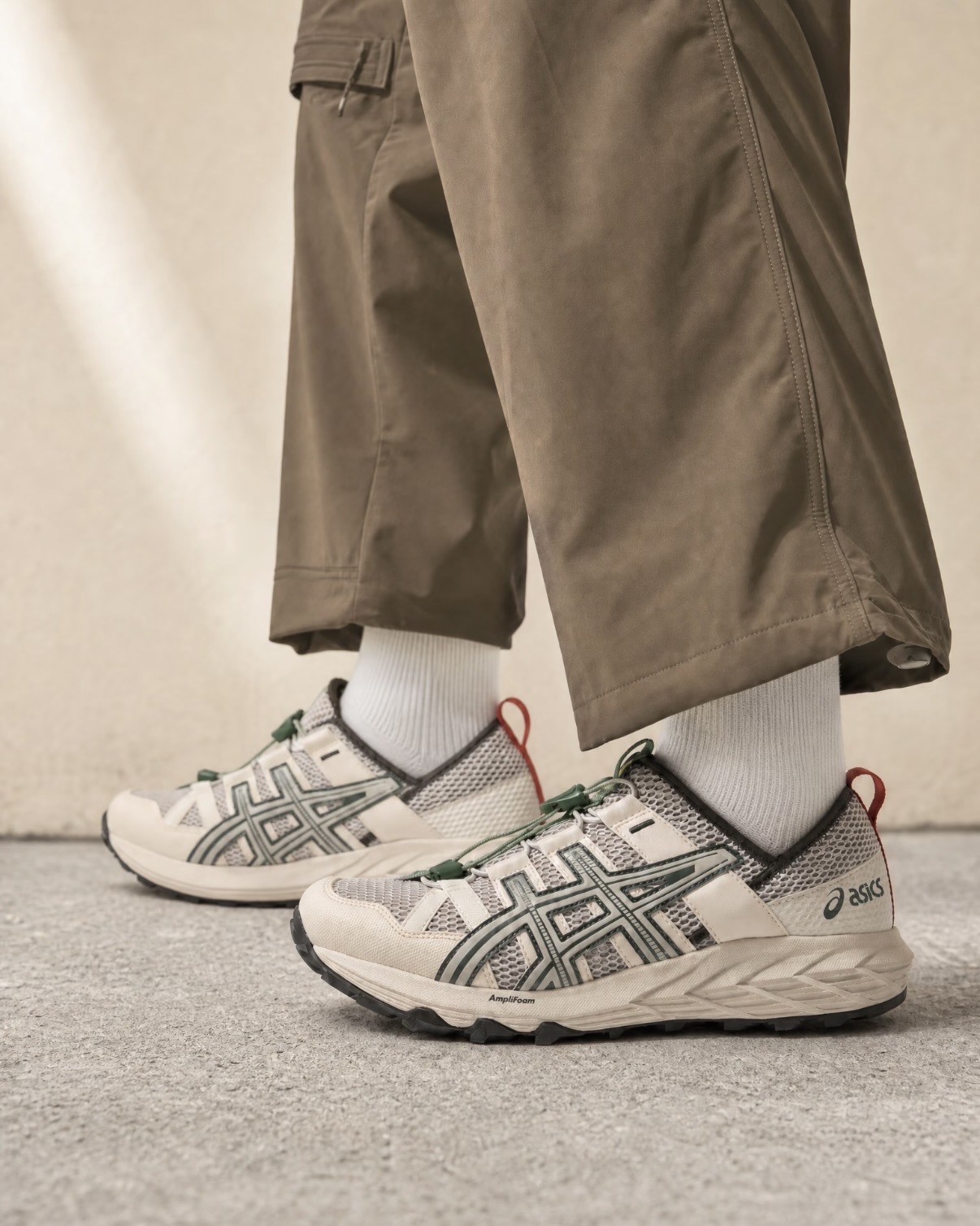 ASICS GEL-SONOMA TR 抹茶奶灰 奶油灰 灰綠 奶綠 溯溪鞋 涼鞋 懶人鞋 穆勒鞋 可踩後跟 緩震 快速鞋帶 抽繩繫帶 男女鞋 1203A719-020 / 預購