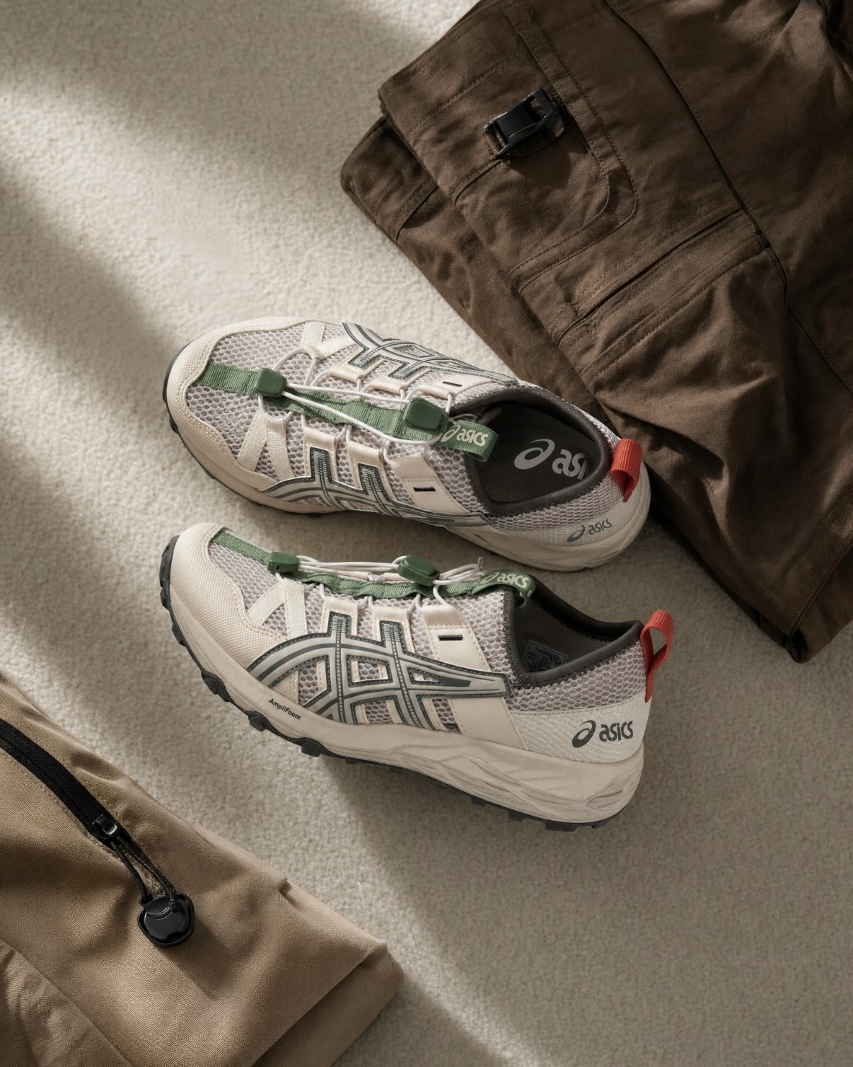 ASICS GEL-SONOMA TR 抹茶奶灰 奶油灰 灰綠 奶綠 溯溪鞋 涼鞋 懶人鞋 穆勒鞋 可踩後跟 緩震 快速鞋帶 抽繩繫帶 男女鞋 1203A719-020 / 預購