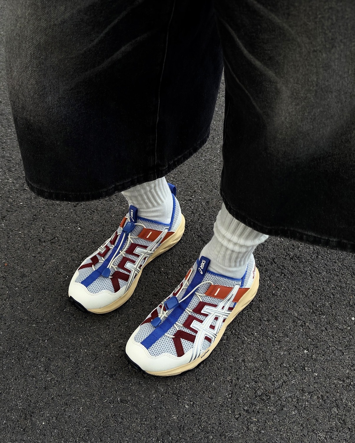 ASICS GEL-SONOMA TR 奶油灰橘 寶藍 酒紅 復古色 溯溪鞋 涼鞋 懶人鞋 穆勒鞋 可踩後跟 緩震 快速鞋帶 抽繩繫帶 男女鞋 1203A719-021 / 預購