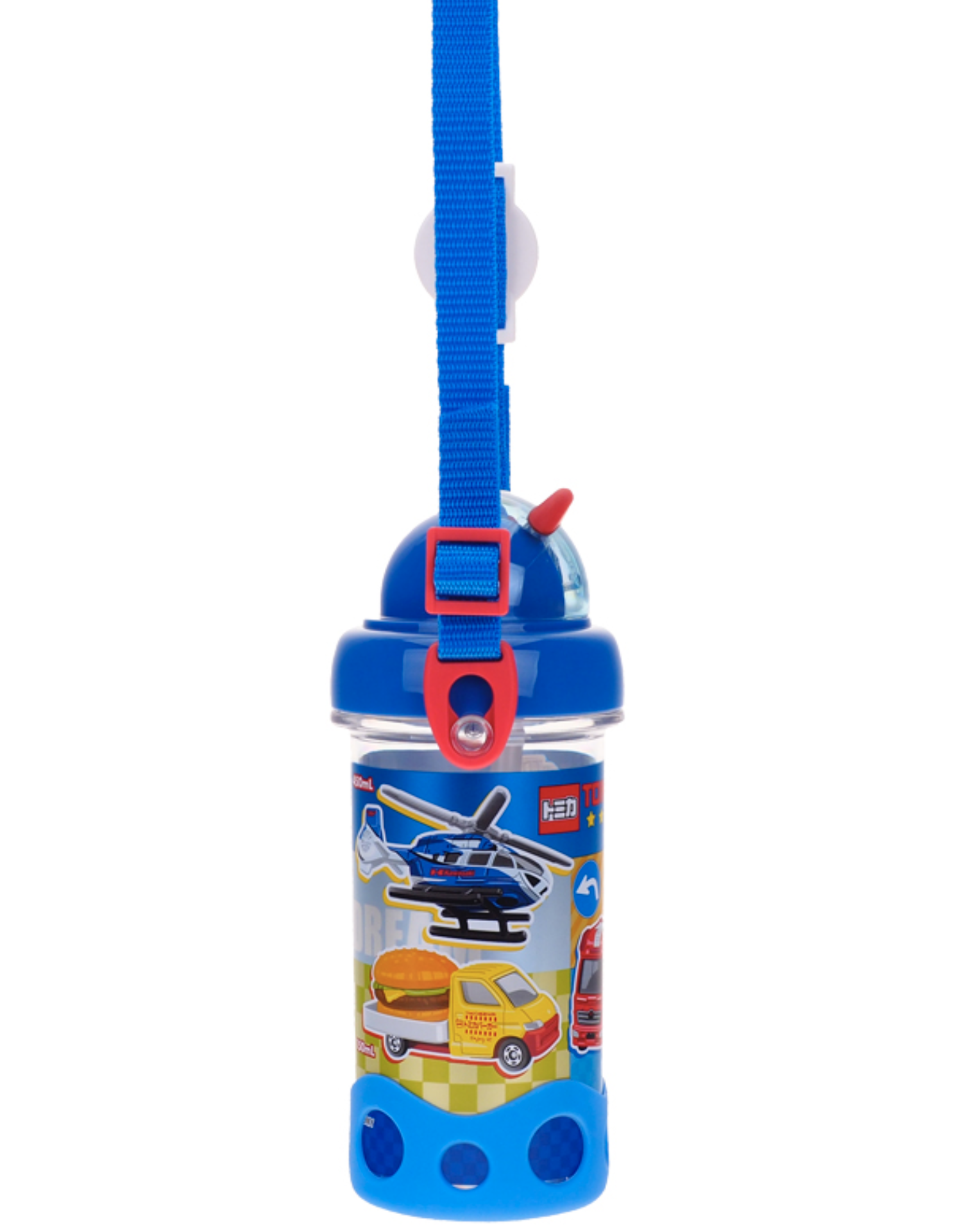 Tomica 450ml BPA & BPS Free 膠水樽連飲管及頸繩 TM-7780-2