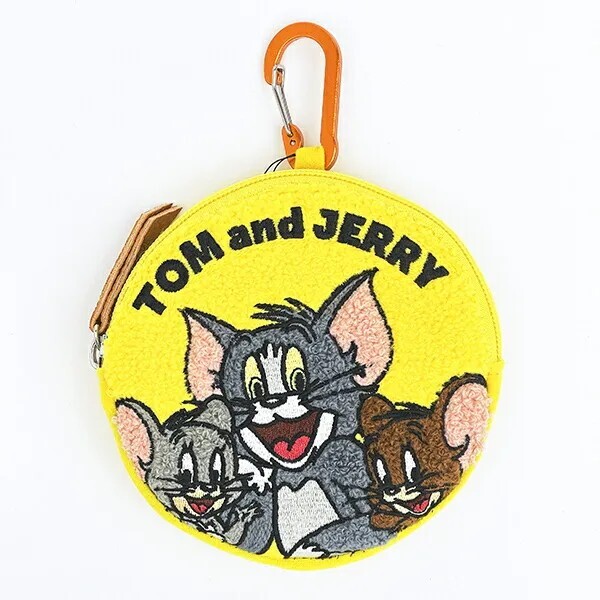 Tom and Jerry 毛絨圓形掛件收納包