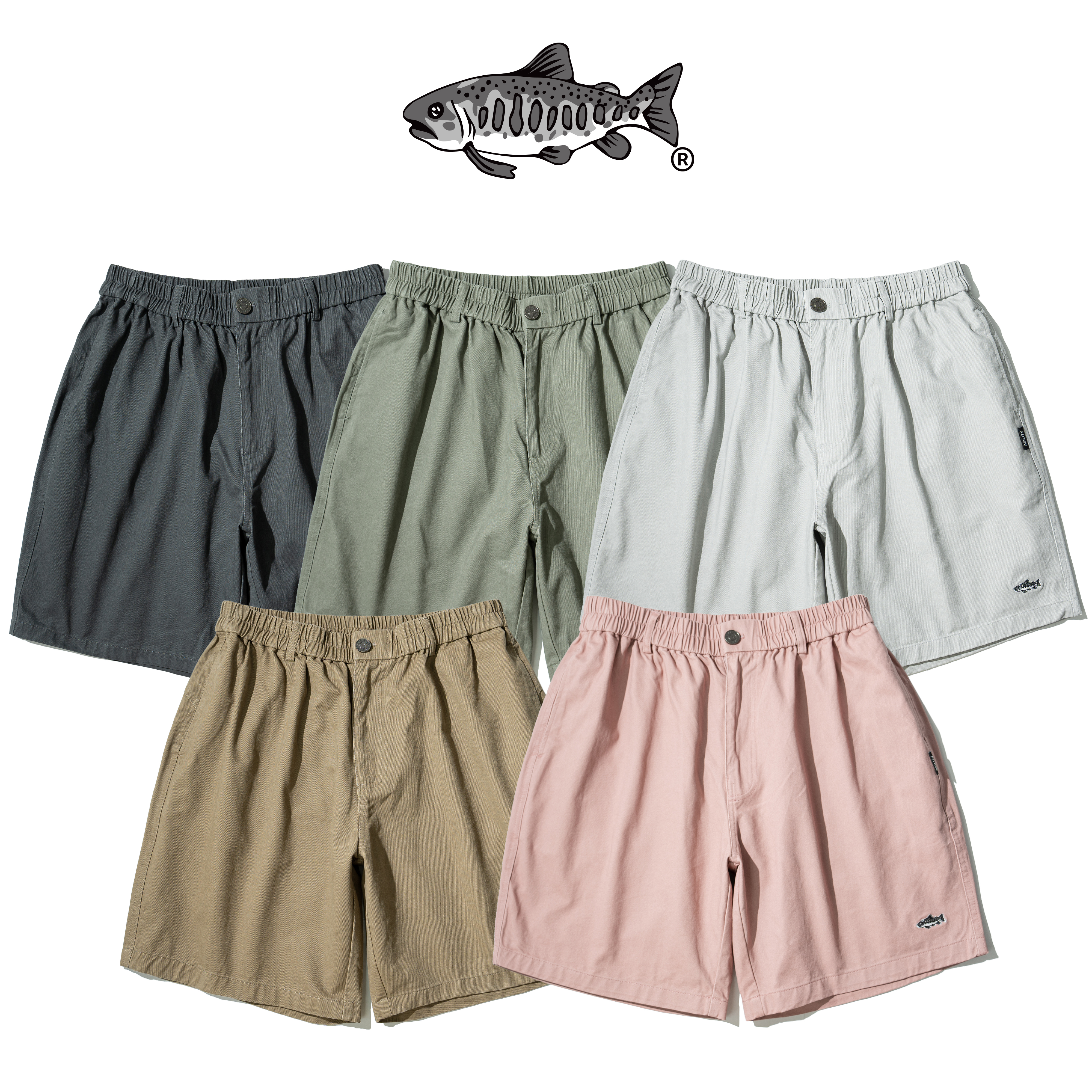 AGILITY Washed Bermuda Shorts 水洗 刺繡 百慕達短褲 [WS68]