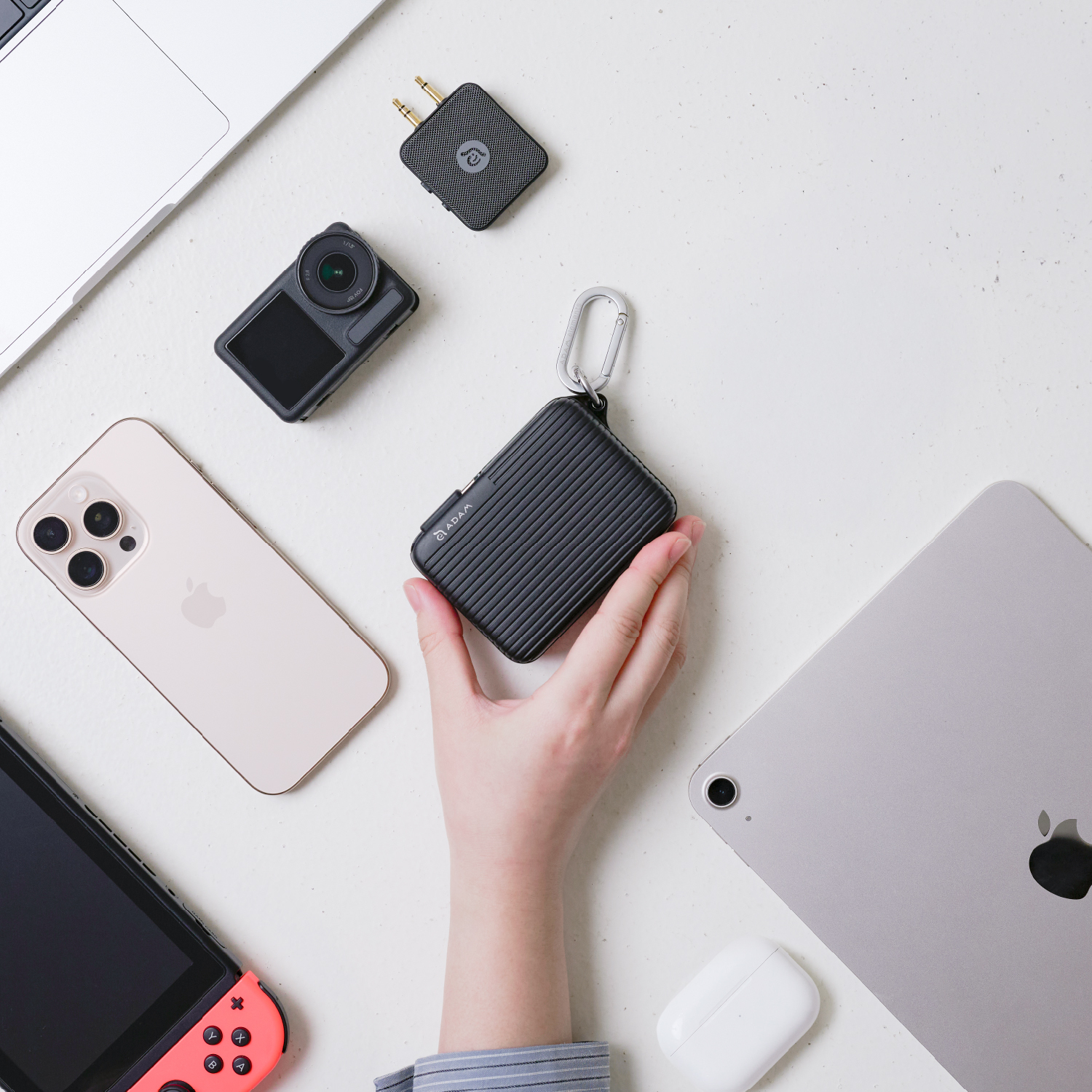 VIONTA T1S 10000mAh Solid-State Power Bank with Built-In Cable 【2-Pack】