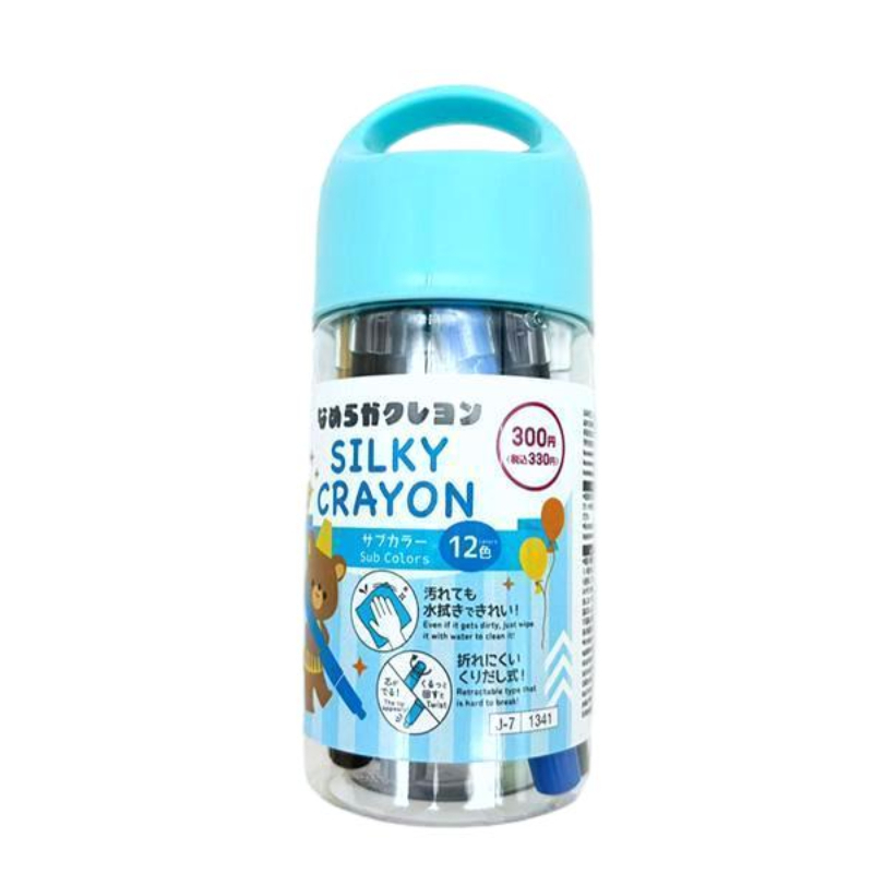 12色水溶性蠟筆/輔助