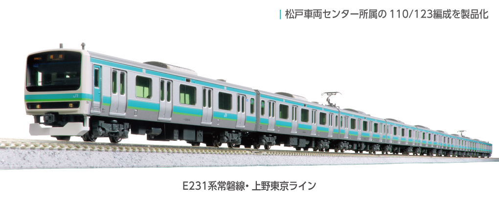 Kato 10-2028 N scale E231 Series Joban Line/Ueno-Tokyo Line 6-Car Basic Set