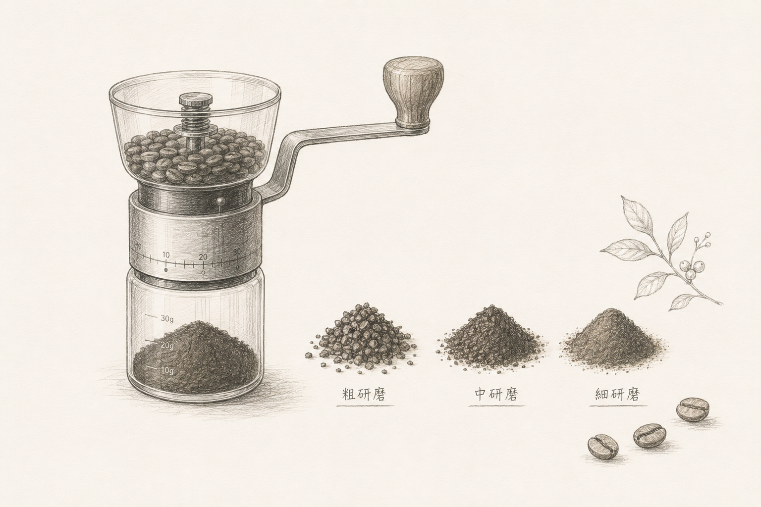 咖啡研磨粗細參考