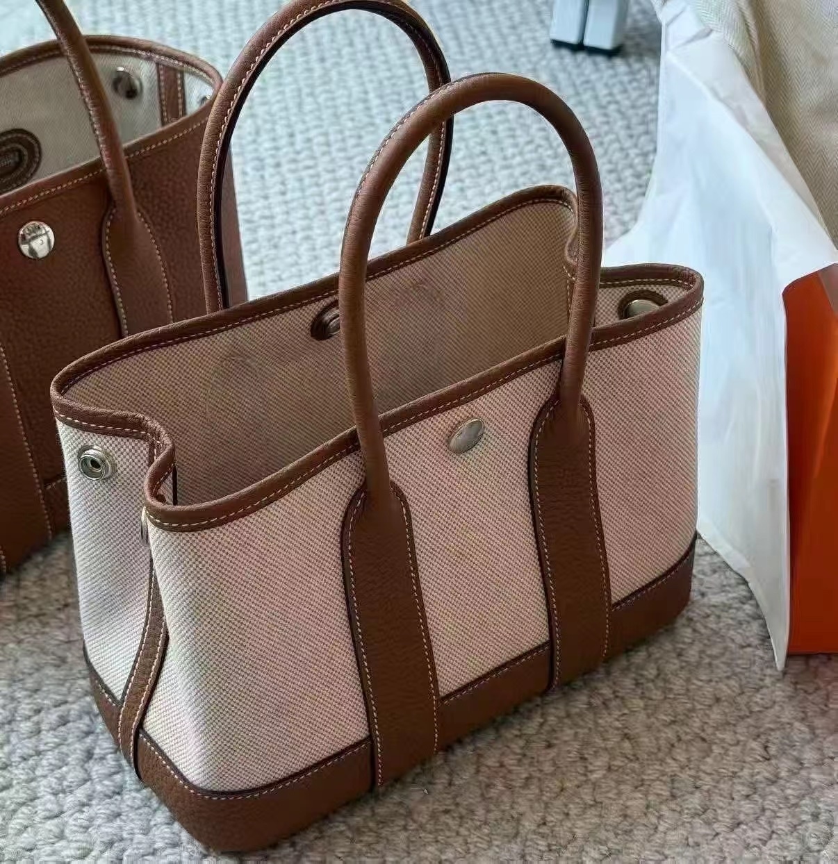 Hermes mini GP canvas 啡色