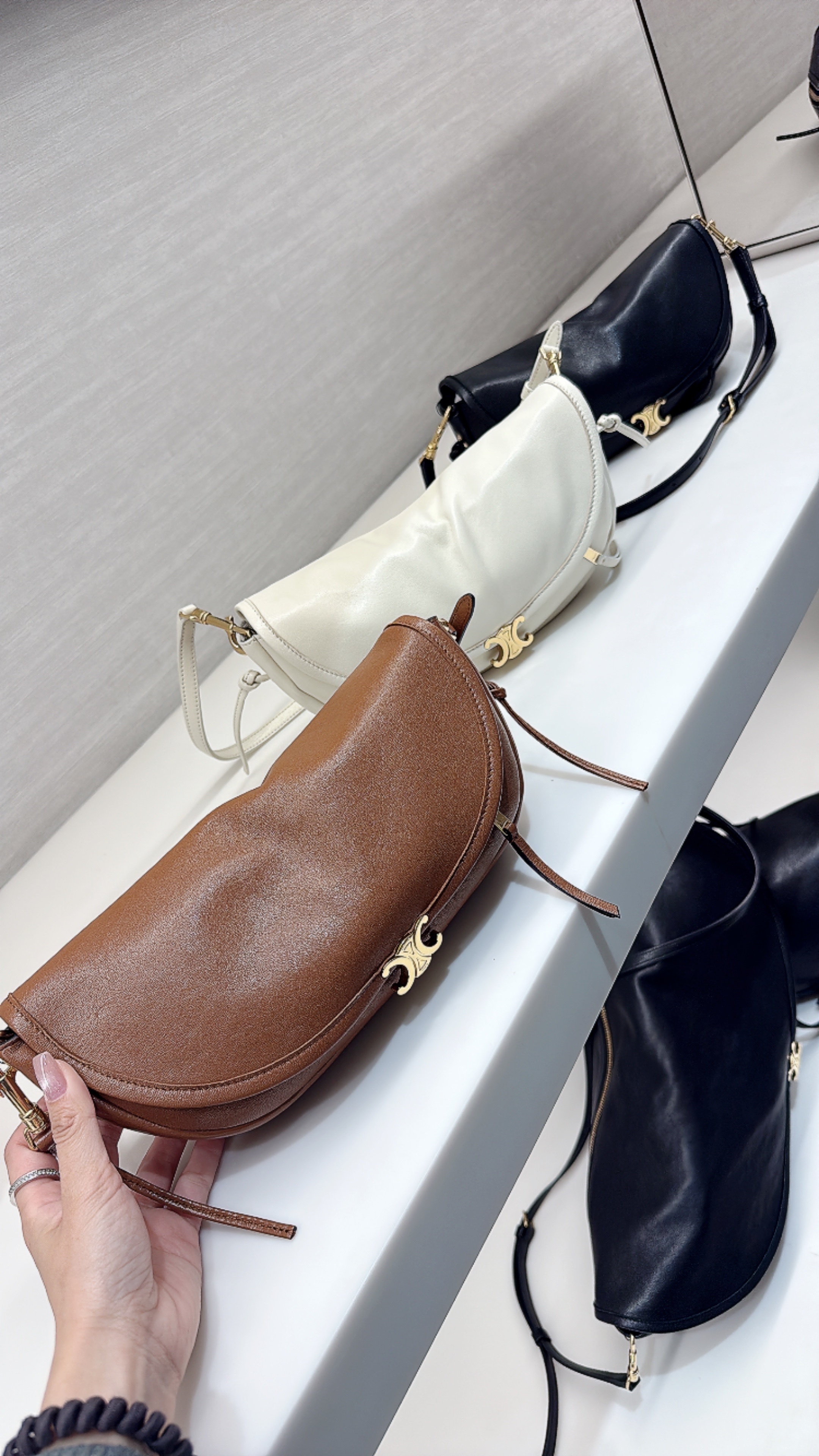 Celine Triomphe little halfmoon