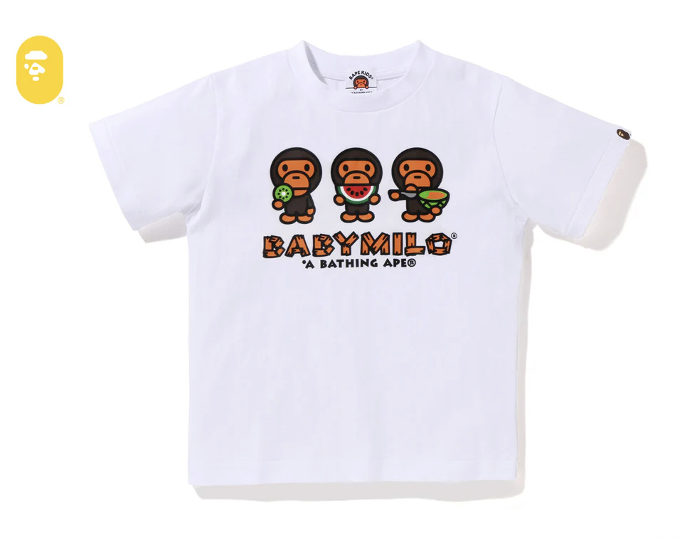 【BAPE童裝】0627發售BABY MILO FRUIT SUMMER TEE