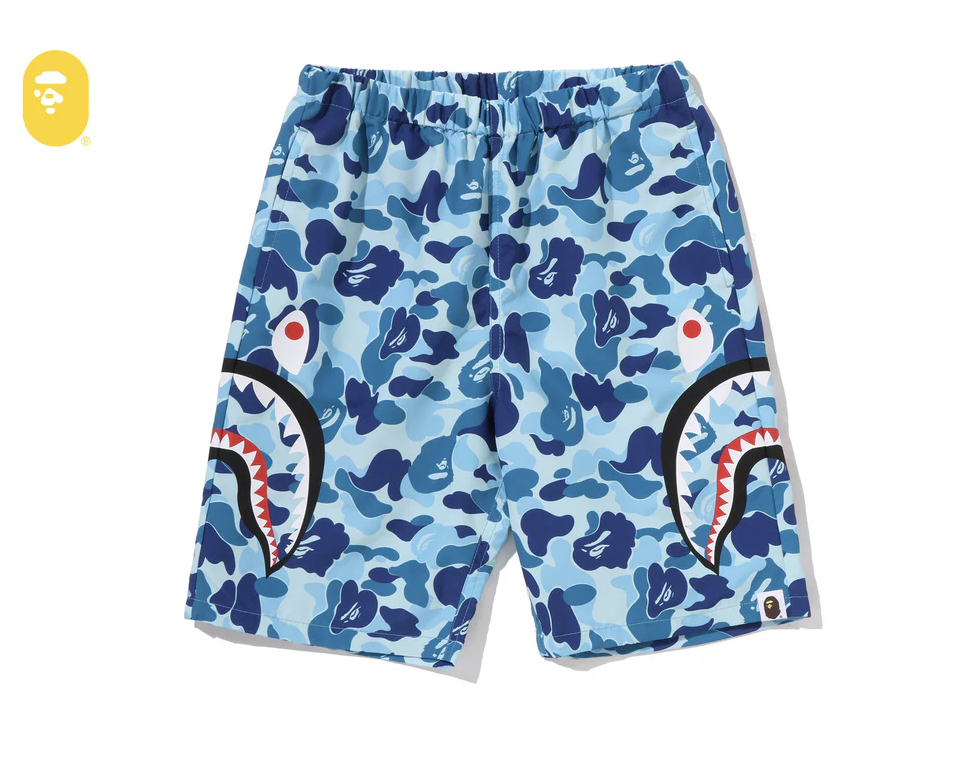 【BAPE童裝】0627發售ABC CAMO SIDE SHARK BEACH SHORTS