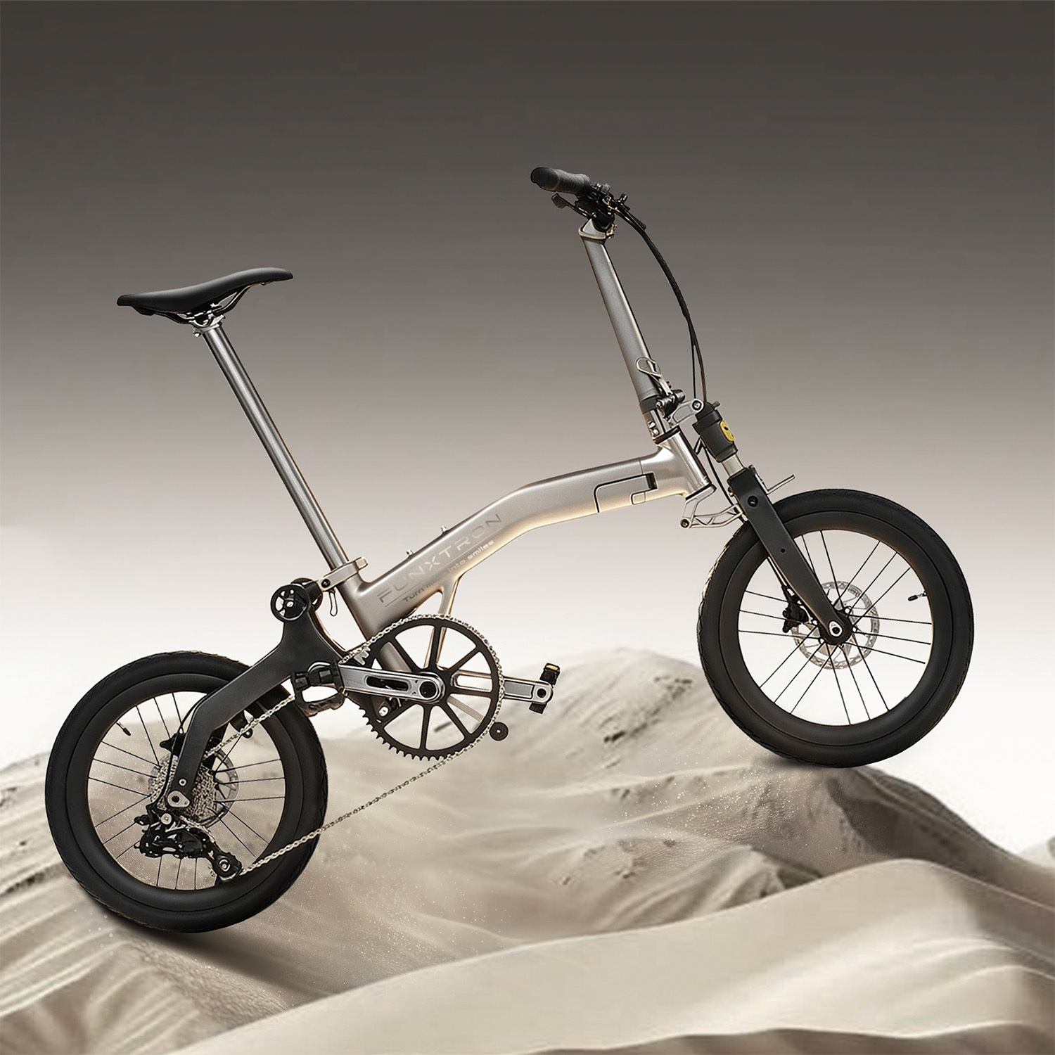 FUNXTRON F-16 Performance Full-Suspension Folding Bike