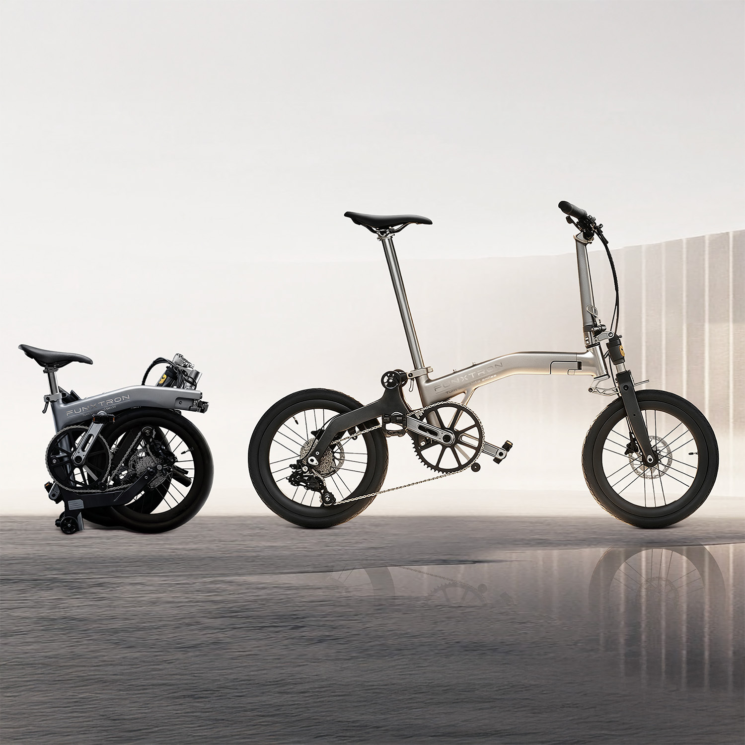 FUNXTRON F-16 Performance Full-Suspension Folding Bike