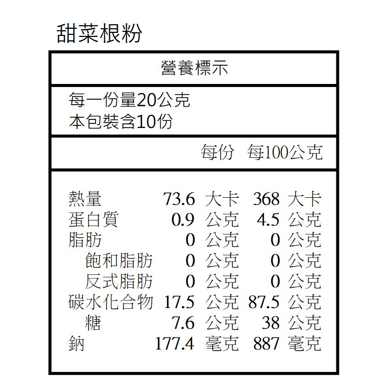 天然膳食纖維甜菜根粉 200g