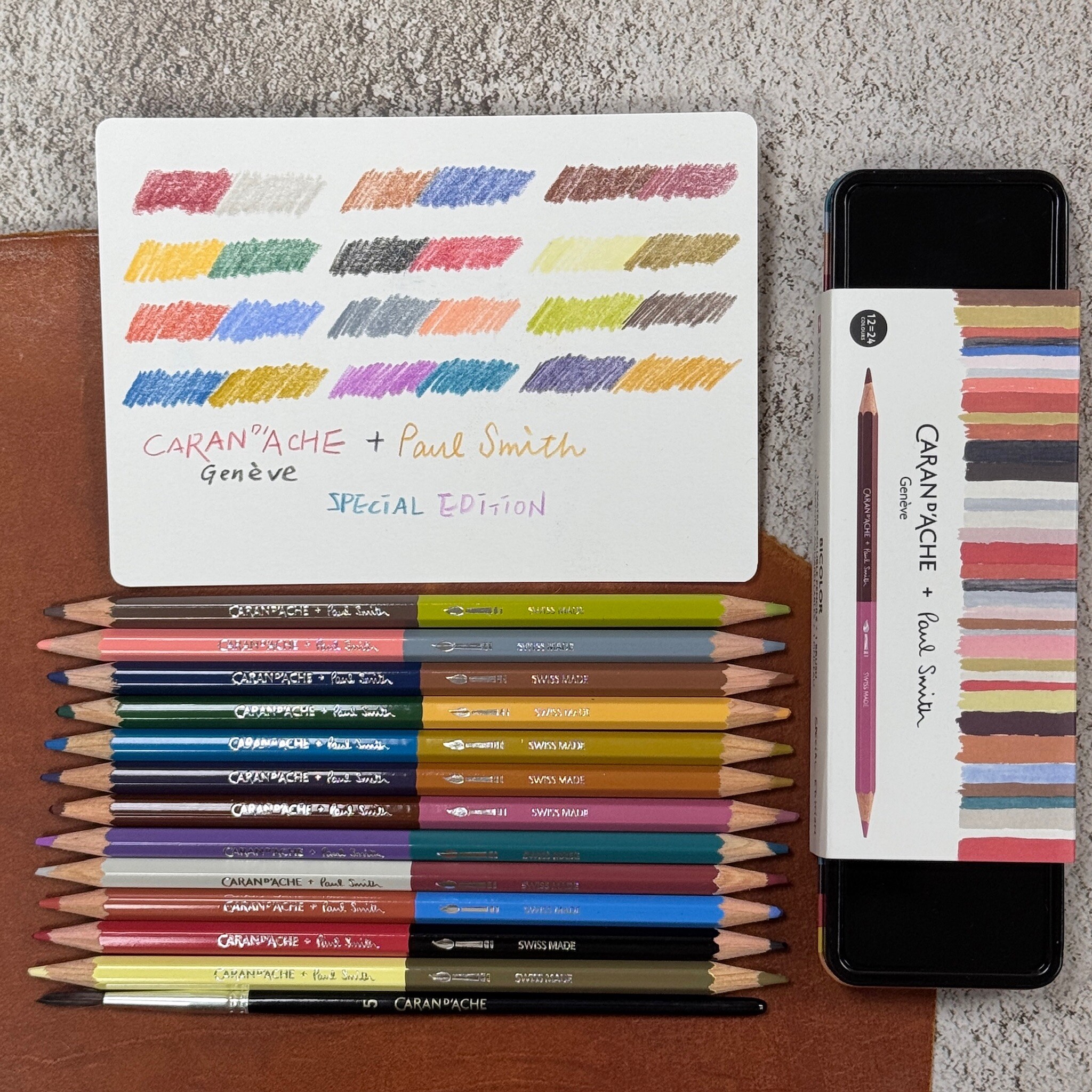 PAUL SMITH 水溶性 雙色色鉛筆｜卡達Caran D’Ache