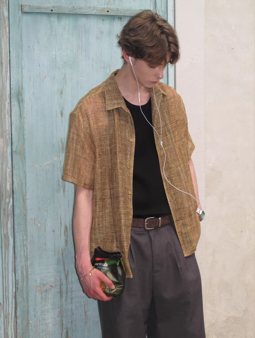 Premium No.15 Short-sleeve button-up shirt