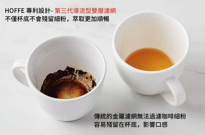 專利濾網設計,完全沒有細粉殘渣