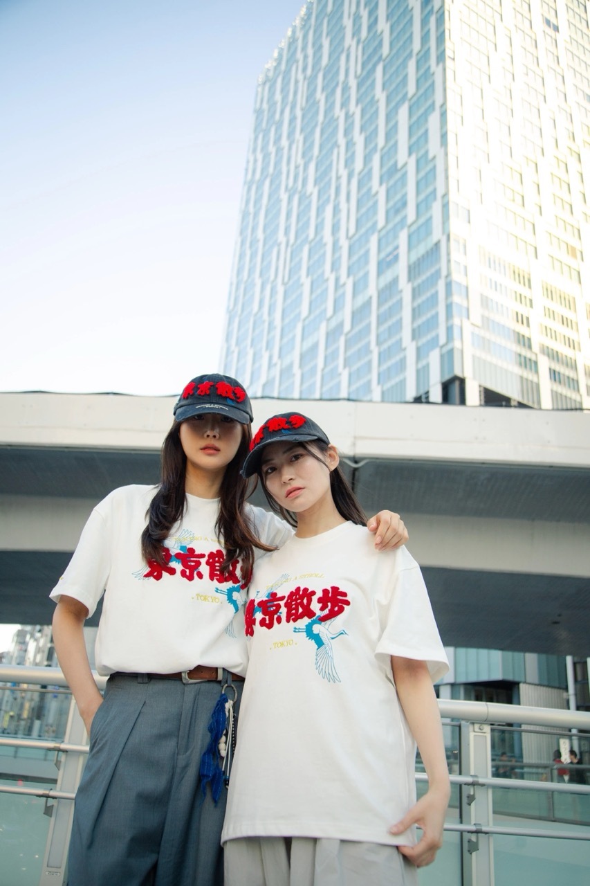 Fumble 東京散步全棉Tee (日本隊打氣版)｜白色