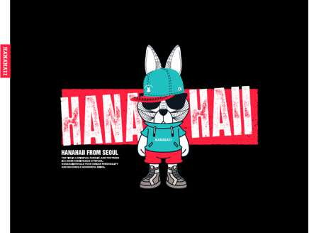 0627HA57-HANAHAII-CLOTH-Hanahaii HANAHAII 2026 新款美式街頭全身滑板兔帆布包（A57）