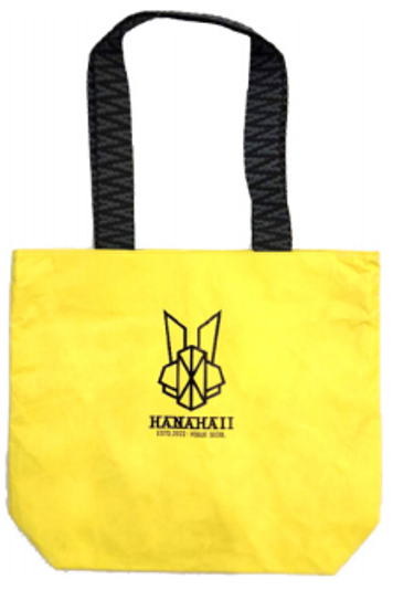 0627HA59-HANAHAII-CLOTH-Hanahaii 2026 新款幾何機器兔標誌大容量帆布購物袋（A59）