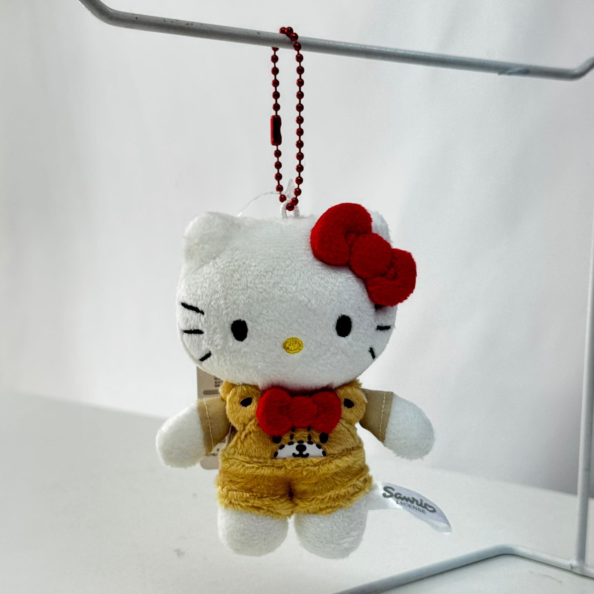 Sanrio Hello Kitty Overalls Plush Doll Keychain (10cm)