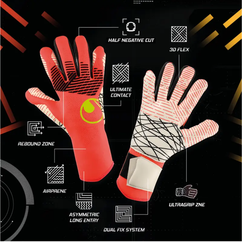 UHLSPORT FM ZNE Ultragrip HN Torwarthan 螢光粉紅 龍門手套