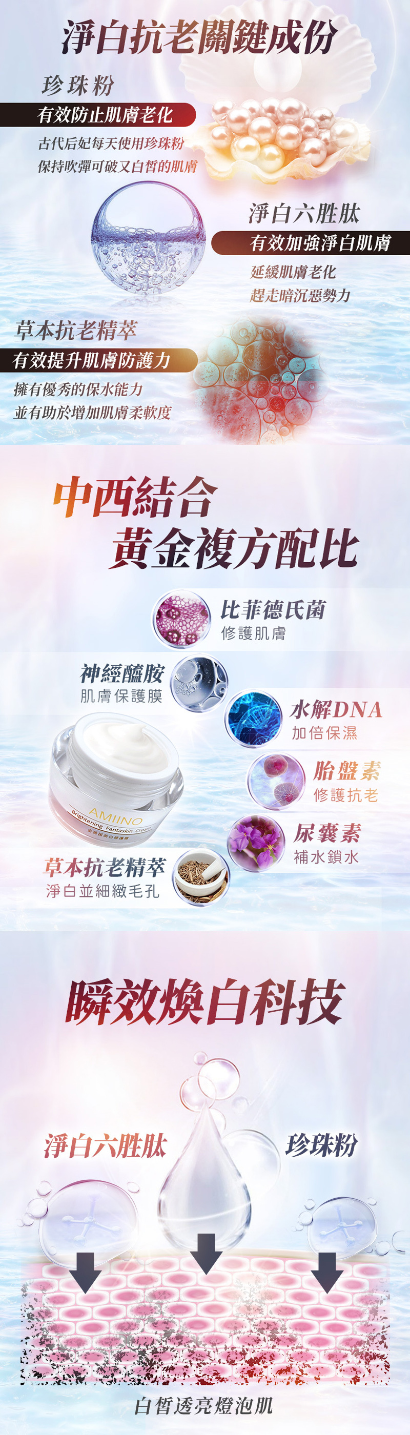 安美諾美白霜陳美鳳白冰冰