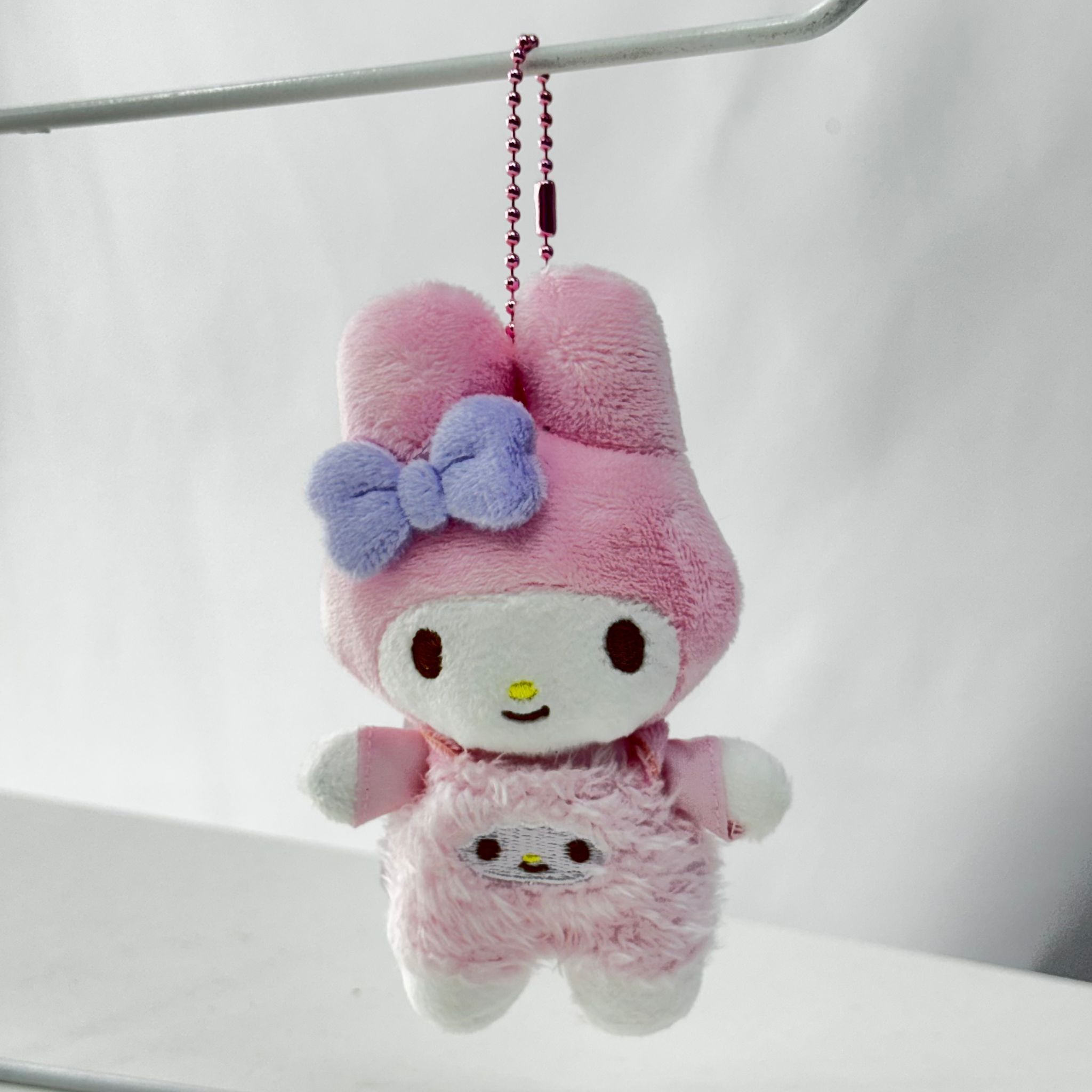 Sanrio My Melody Overalls Plush Doll Keychain (10cm)