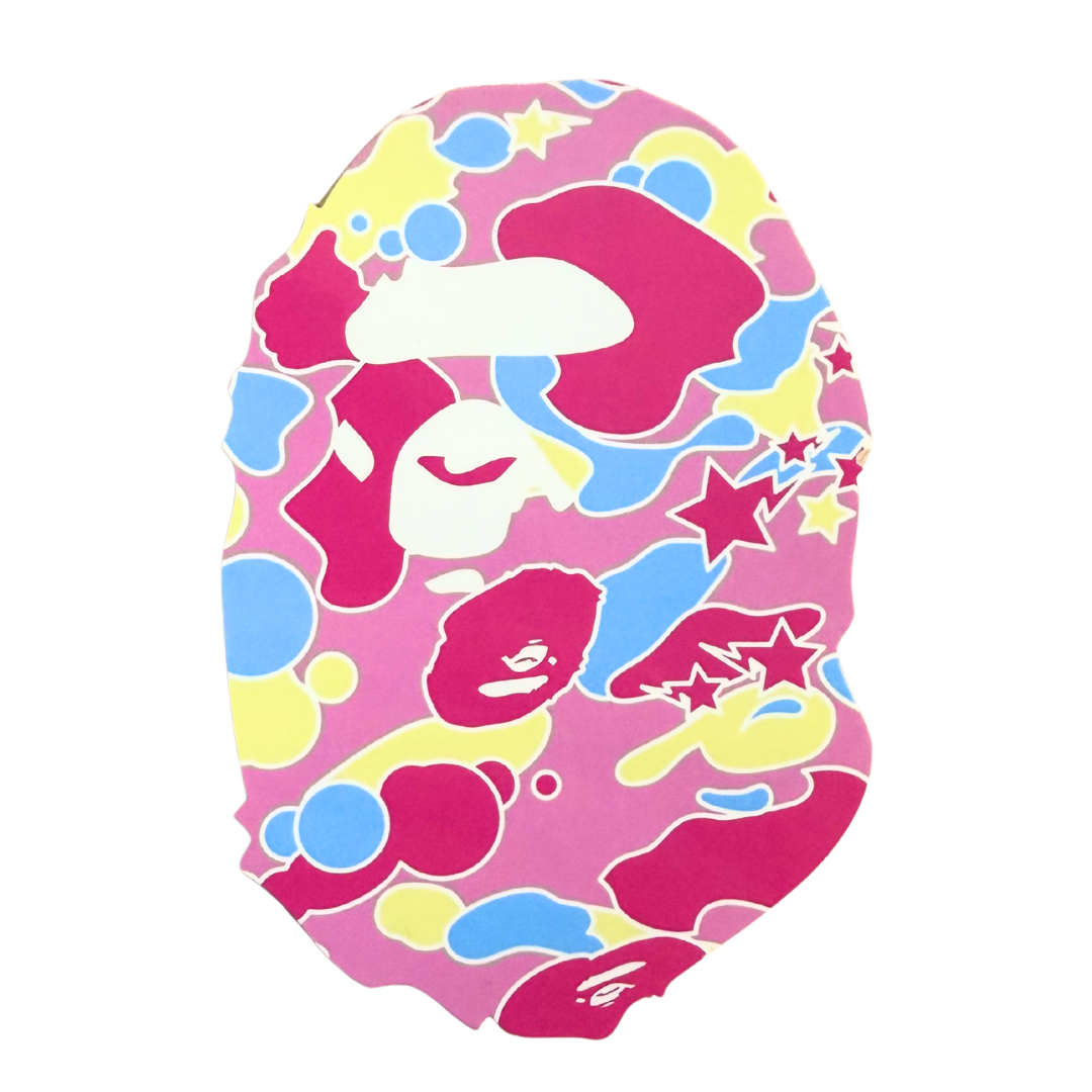 ☆ETW☆【EASY TO WEAR】BAPE APE HEAD STICKER 猿人 貼紙 迷彩
