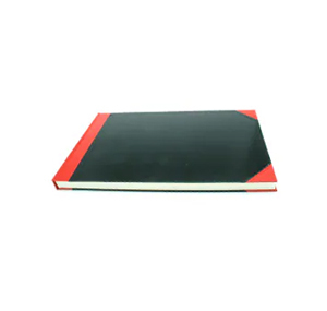(特價)紅黑面 13" x 8"橫開硬皮簿 (200頁) 500530050