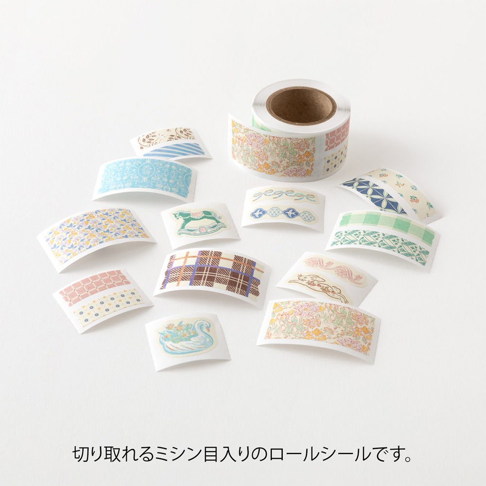 Yuru Log捲狀貼紙 復古｜MIDORI