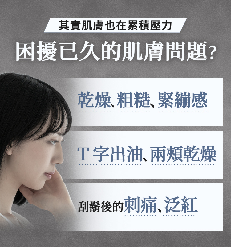 伊肯凝露解決刮鬍泛紅