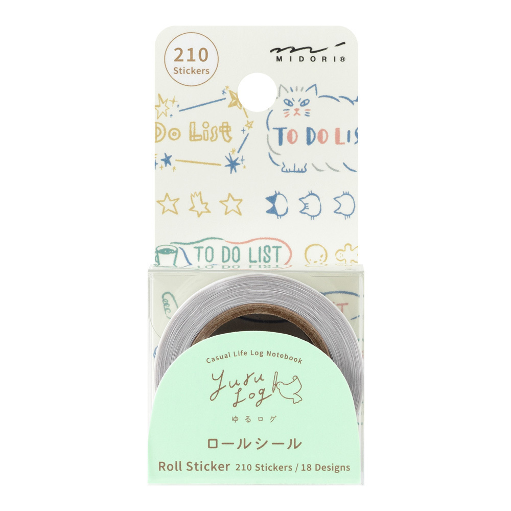 Yuru Log捲狀貼紙 清單｜MIDORI