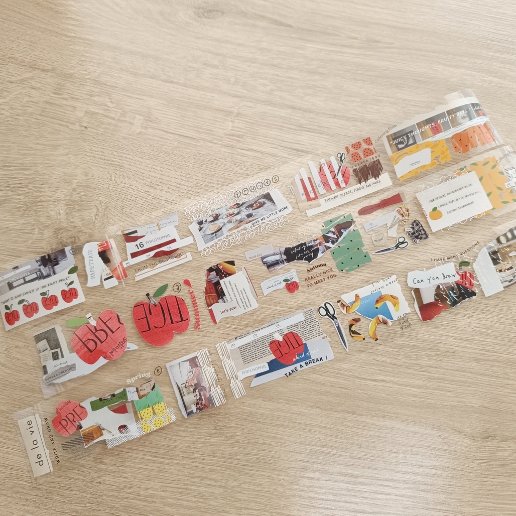 A Kind of cafe什物．靈感小冊Fruity Idea Book 4cm亮面PET膠帶  <整捲/分裝>