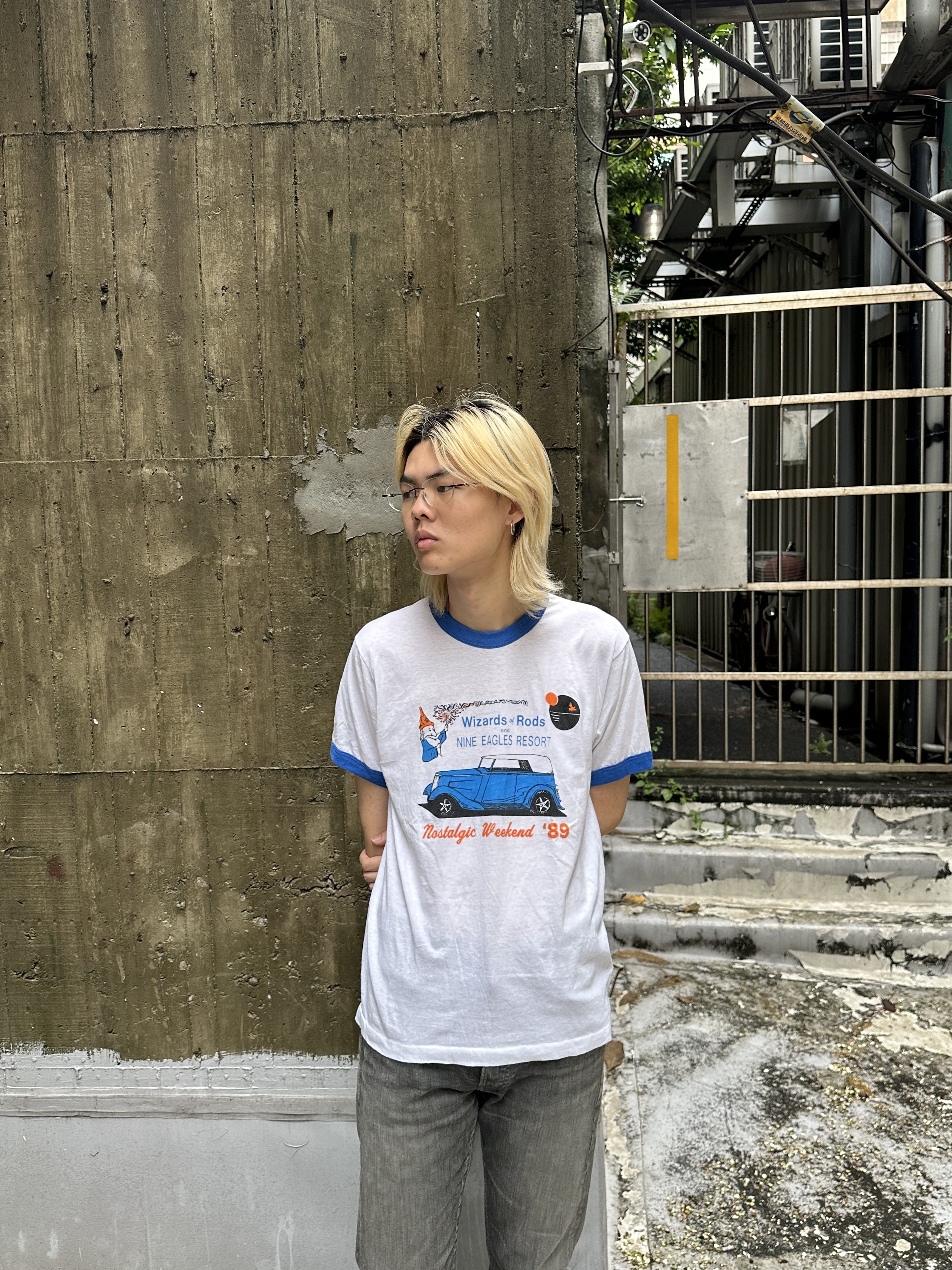 80’s HOD ROD Ringer T-Shirt (Made In USA)